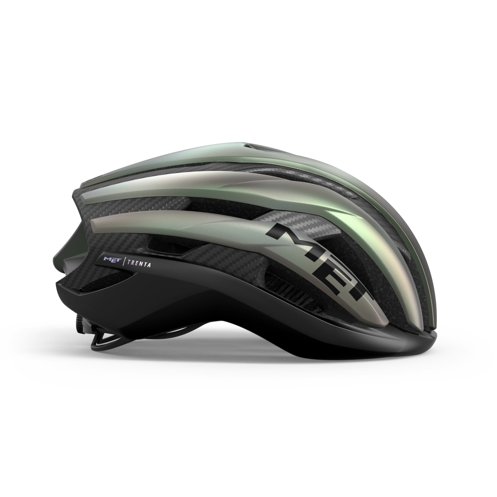 MET Trenta 3K Carbon MIPS Race Fietshelm Grijs/Zwart