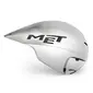 MET Drone Wide Body II Tijdrithelm Metallic Glossy Wit