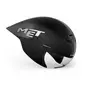 MET Drone Wide Body II Tijdrithelm Metallic Glossy Zwart