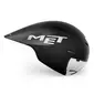 MET Drone Wide Body II Tijdrithelm Metallic Glossy Zwart