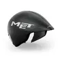MET Drone Wide Body II Tijdrithelm Metallic Glossy Zwart