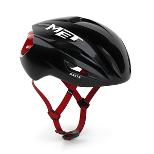 MET Manta MIPS Race Fietshelm Glanzend Zwart/Rood