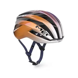 MET Trenta 3K UAE Team ADQ 2026 Race Fietshelm Paars/Oranje
