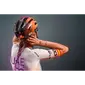 MET Trenta 3K UAE Team ADQ 2026 Race Fietshelm Paars/Oranje