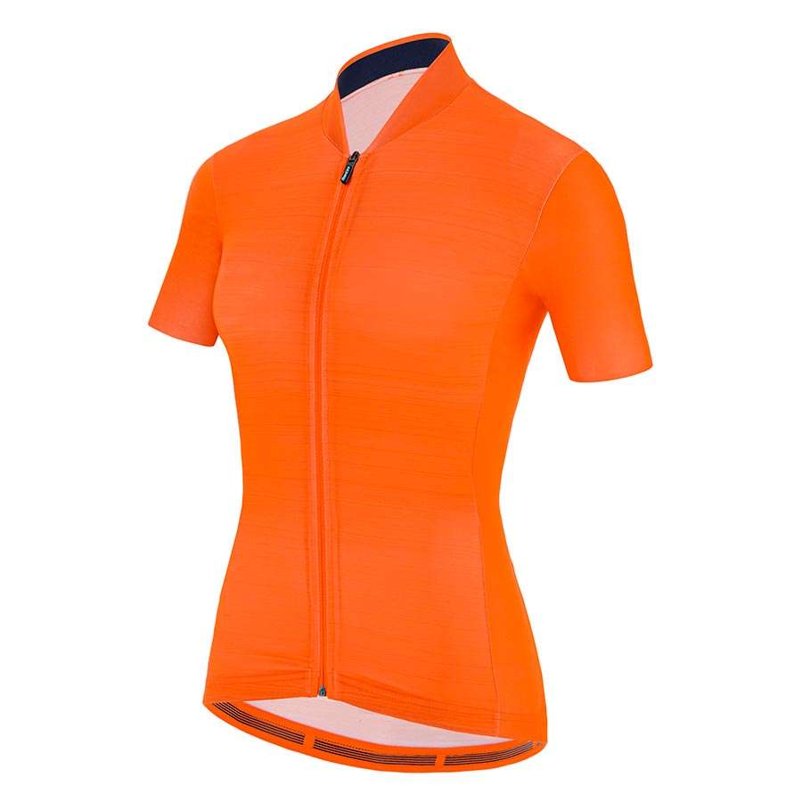 Santini Colore Fietsshirt Korte Mouwen Oranje Dames