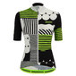 Santini Giada Optic Fietsshirt Korte Mouwen Wit/Zwart/Groen Dames