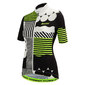 Santini Giada Optic Fietsshirt Korte Mouwen Wit/Zwart/Groen Dames