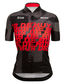 Santini LA FLECHE WALLONE Fietsshirt Korte Mouwen Geel/Zwart/Rood Dames