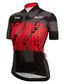 Santini LA FLECHE WALLONE Fietsshirt Korte Mouwen Geel/Zwart/Rood Dames