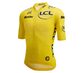 Santini Original Tour De France Gele Trui Fietsshirt Korte Mouwen Geel Heren