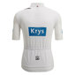 Santini Replica Tour De France Witte Trui Fietsshirt Korte Mouwen Wit Heren