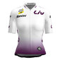Santini Tour De France Femme Witte trui Fietsshirt Korte Mouwen Wit Dames