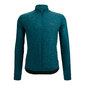 Santini Colore Puro Thermal Fietsshirt Lange Mouwen Groen Heren