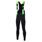 Santini Command Fietsbroek Lang met Zeem Zwart/Fluo Groen Heren