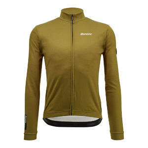 Santini Gravel Core Thermal Fietsshirt Lange Mouwen Groen Heren