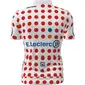 Santini GPM Leader Tour de France Fietsshirt Korte Mouwen Wit/Rood Heren