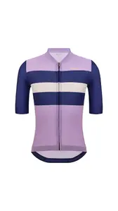 Santini Eco Bengal Fietsshirt Korte Mouwen Paars/Blauw