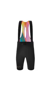 Santini Unico Edge Fietsbroek Kort Zwart Heren
