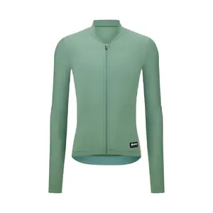 Santini Ready To Ride Fietsshirt Lange Mouwen Groen