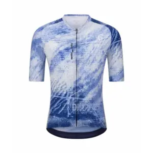 Santini Motion Fietsshirt Korte Mouwen Blauw/Wit