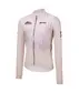 Santini REVERB Cycling Gravel Fietsshirt Lange Mouwen Beige/Paars Heren