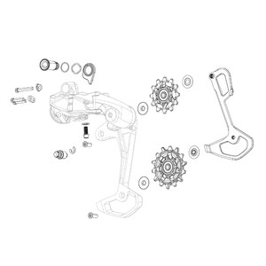 SRAM Force XPLR AXS E1 Cage Assembly Kit Achterderailleur