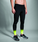 Brooks Greenlight Hardloopbroek Lang Zwart/Geel Heren