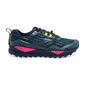 Brooks Cascadia 15 Trail Hardloopschoenen Donkerblauw/Roze/Geel Dames