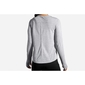 Brooks Distance Graphic Hardloopshirt Lange Mouwen Grijs Dames