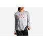 Brooks Distance Graphic Hardloopshirt Lange Mouwen Grijs Dames