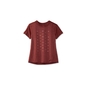 Brooks Distance Graphic Hardloopshirt Korte Mouwen Donkerrood Dames