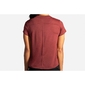 Brooks Distance Graphic Hardloopshirt Korte Mouwen Donkerrood Dames
