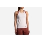 Brooks Pick-Up Tank Hardloopshirt Zonder Mouwen Beige/Rood Dames