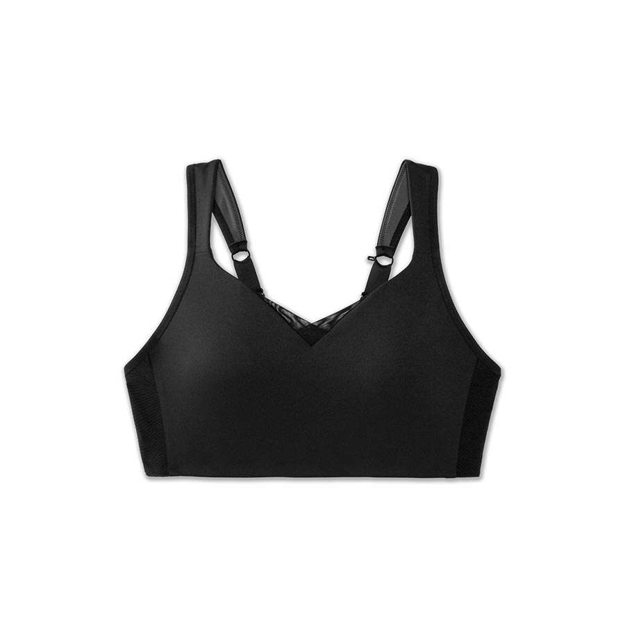 Brooks Drive Convertible Run Bra Sport Beha Zwart Dames