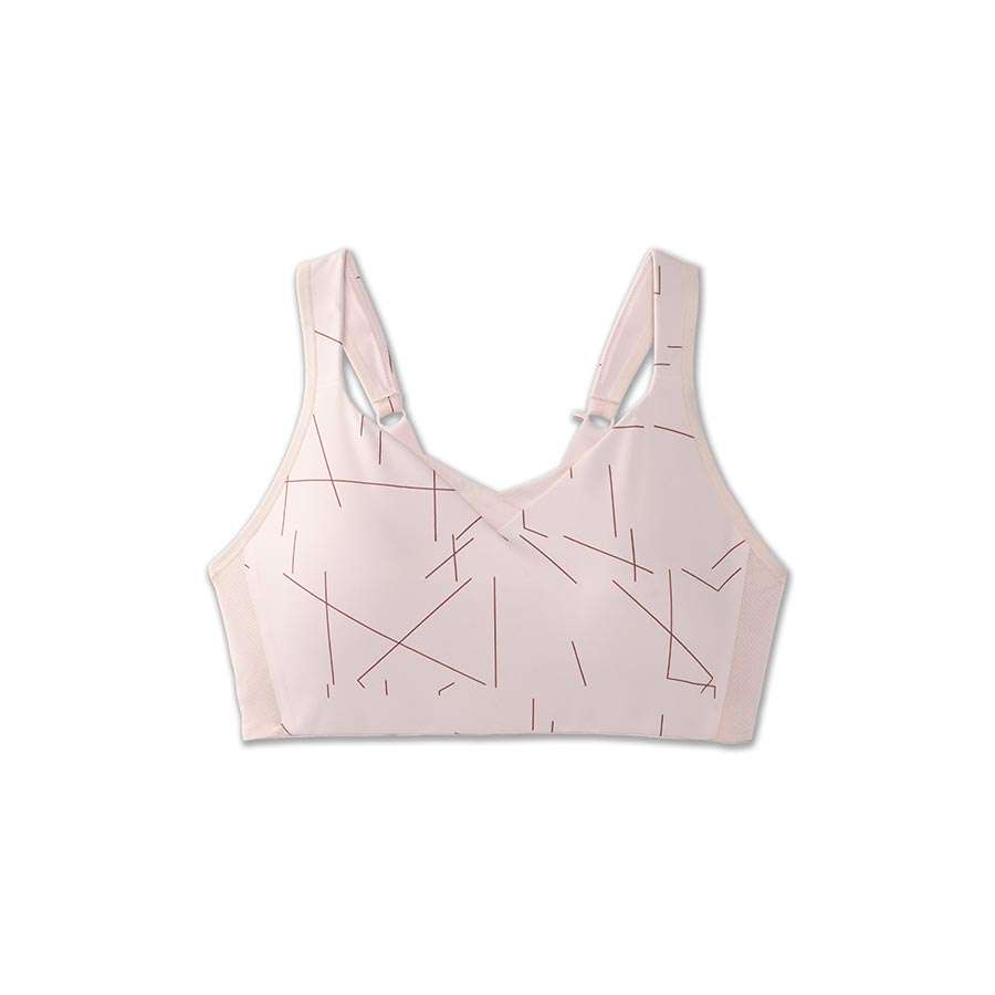 Brooks Drive Convertible Run Bra Sport Beha Roze Dame