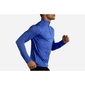 Brooks Dash 1/2 Zip Hardloopshirt Lange Mouwen Blauw/Zwart Heren