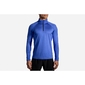 Brooks Dash 1/2 Zip Hardloopshirt Lange Mouwen Blauw/Zwart Heren