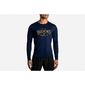 Brooks Distance Graphic Hardloopshirt Lange Mouwen Donkerblauw Heren