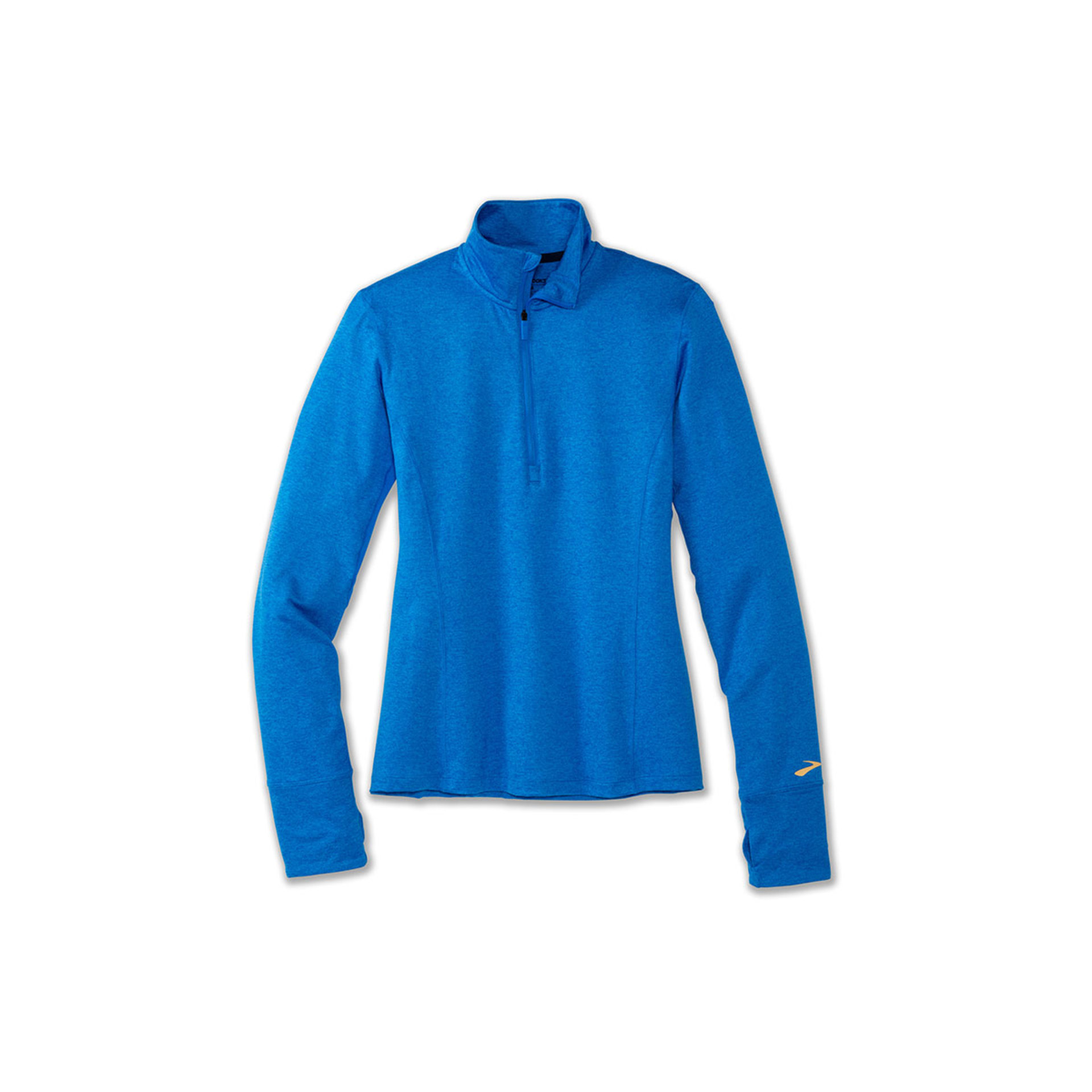 Brooks Dash 1/2 Zip Hardloopshirt Lange Mouwen Blauw Dames