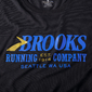 Brooks Distance Graphic Hardloopshirt Lange Mouwen Zwart/Blauw Heren