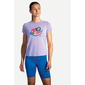 Brooks Distance Graphic Hardloopshirt Korte Mouwen Wit/Print Dames