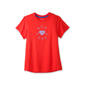 Brooks Distance Graphic Hardloopshirt Korte Mouwen Rood Dames