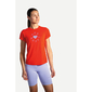 Brooks Distance Graphic Hardloopshirt Korte Mouwen Rood Dames