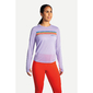 Brooks Distance Graphic Hardloopshirt Lange Mouwen Wit Dames