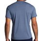 Brooks Distance Graphic Hardloopshirt Korte Mouwen Grijs Heren
