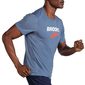 Brooks Distance Graphic Hardloopshirt Korte Mouwen Grijs Heren