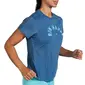 Brooks Distance Graphic Hardloopshirt Korte Mouwen Blauw Dames