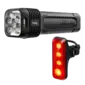 Knog Blinder Pro 1300 + BlinderRoad 150 Rear Twinpack Verlichtingsset Zwart