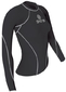 Skins Snow Shirt Lange Mouwen Dames Zwart/Zilver