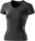 Skins A400 Top Short Sleeve Dames Zwart/Zilver